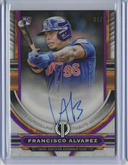 Francisco Alvarez [Purple] #TA-FA Baseball Cards 2023 Topps Tribute Autographs Prices