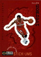 Allen Iverson Basketball Cards 1997 Collector's Choice Super Action Stick Ums Prices