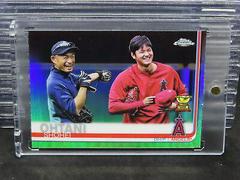 Shohei Ohtani [With Ichiro Orange Refractor] #1 Baseball Cards 2019 Topps Chrome Prices