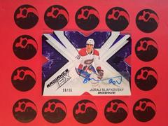 Juraj Slafkovsky [Purple Autograph] #RFX-100 Hockey Cards 2022 SPx Radiance FX Prices