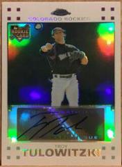 Troy Tulowitzki [Autograph White Refractor] #331 Baseball Cards 2007 Topps Chrome Prices