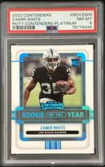 Zamir White [Platinum] #ROY-ZWH Football Cards 2022 Panini Contenders Rookie of the Year Prices