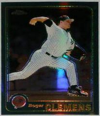 Roger Clemens [Retrofractor] Baseball Cards 2001 Topps Chrome Prices
