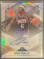 David Duke Jr. [Silver] Basketball Cards 2021 Panini Chronicles Phoenix Rookie Autographs Prices