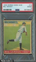 Bill Dickey #19 Baseball Cards 1933 World Wide Gum Prices