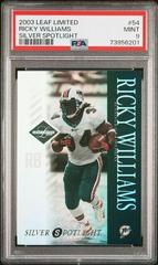 Ricky Williams [Silver Spotlight] #54 Football Cards 2003 Leaf Limited Prices