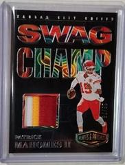 Patrick Mahomes II #SC-PM Football Cards 2023 Panini Plates and Patches Swag Champ Prices