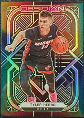 Tyler Herro [Green] Basketball Cards 2020 Panini Obsidian Prices