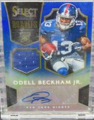 Odell Beckham Jr. [Blue Prizm] Football Cards 2014 Panini Select Rookie Autograph Prices