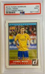 Lionel Messi [Gold Press Proof] #68 Soccer Cards 2015 Panini Donruss Prices