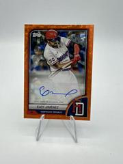 Eloy Jimenez [Orange Cracked Ice] Baseball Cards 2023 Topps World Classic Autographs Prices