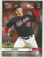 Patrick Corbin #1019 Baseball Cards 2019 Topps Now Prices