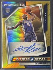 De'Aaron Fox [Gold] Basketball Cards 2021 Panini Chronicles Airborne Signatures Prices