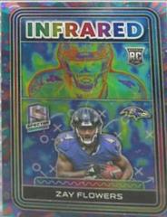 Zay Flowers [Psychedelic] #10 Football Cards 2023 Panini Spectra Infrared Prices