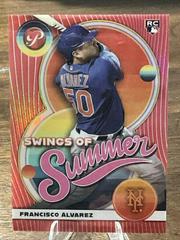 Francisco Alvarez [Red] Baseball Cards 2023 Topps Pristine Swings of Summer Prices