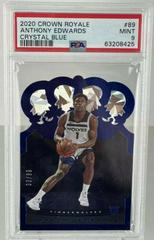 Anthony Edwards [Crystal Blue] Basketball Cards 2020 Panini Crown Royale Prices
