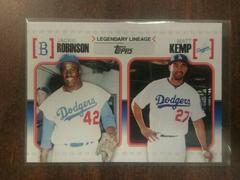 Jackie Robinson, Matt Kemp Baseball Cards 2010 Topps Legendary Lineage Prices