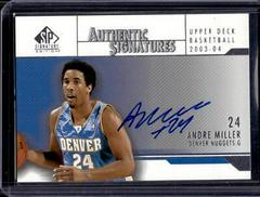 Andre Miller #AS-MI Basketball Cards 2003 SP Signature Authentic Signature Prices