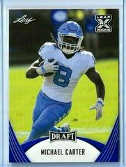 Michael Carter #23 Football Cards 2021 Leaf Draft Prices