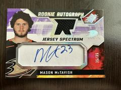Mason McTavish [Spectrum] Hockey Cards 2021 SPx Rookie Auto Jersey Prices