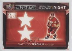 Matthew Tkachuk Hockey Cards 2021 Upper Deck Credentials 2nd Star of the Night Prices