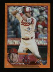 Mike Trout [Orange Wave] #27 Baseball Cards 2023 Topps Chrome Prices