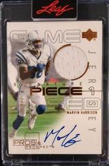 Marvin Harrison [Piece 2 Gold] Football Cards 2000 Upper Deck Pros & Prospects Signature Prices