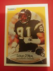 Leslie O'Neal Football Cards 1990 Fleer Prices