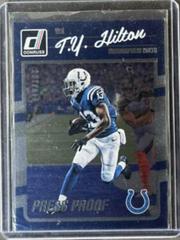 T.Y. Hilton [Press Proof Silver] Football Cards 2016 Panini Donruss Prices