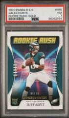 Jalen Hurts [Gold] #RR-5 Football Cards 2020 Panini Rookies & Stars Rush Prices