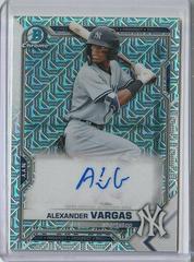 Alexander Vargas #BMA-AVA Baseball Cards 2021 Bowman Chrome Mega Box Mojo Autographs Prices