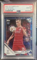Luka Sucic [Icy Blue] Soccer Cards 2021 Topps UEFA Champions League Prices