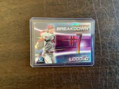 Nick Lodolo [Refractor] Baseball Cards 2019 Bowman Draft Chrome Pick Breakdown Prices