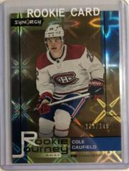 Cole Caufield [Gold] #RJ-5 Hockey Cards 2021 Upper Deck Synergy Rookie Journey Away Prices