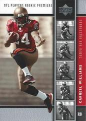 Carnell Williams #4 Football Cards 2005 Upper Deck Rookie Premiere Prices