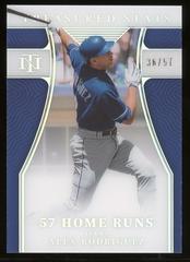 Alex Rodriguez #TS-16 Baseball Cards 2022 Panini National Treasures Stats Prices