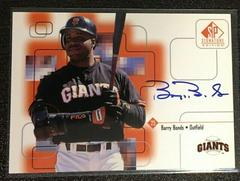 Barry Bonds #BB Baseball Cards 1999 SP Signature Autographs Prices