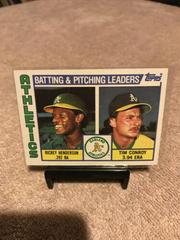 Athletics Batting & Pitching Leaders Baseball Cards 1984 Topps Prices