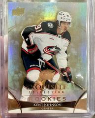 Kent Johnson [Gold] Hockey Cards 2022 Upper Deck Black Diamond Exquisite Collection Rookies Prices