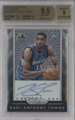 Karl Anthony Towns #KAT Basketball Cards 2015 Panini Prizm Autographs Prices