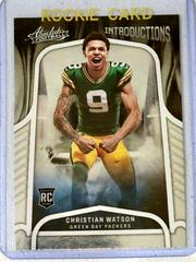 Christian Watson #INT-14 Football Cards 2022 Panini Absolute Introductions Prices