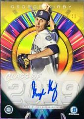 George Kirby [Gold Refractor] Baseball Cards 2019 Bowman Draft Class of 2019 Autographs Prices