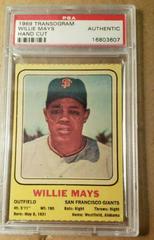 Willie Mays [Hand Cut] Baseball Cards 1969 Transogram Prices