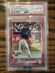 Wander Franco [Mother's Day Pink] Baseball Cards 2022 Topps Prices