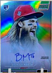 Brandon Marsh [Green] Baseball Cards 2022 Stadium Club Chrome Autographs Prices
