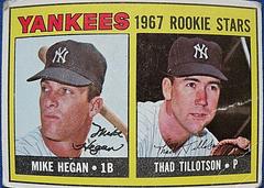 Yankees Rookies [M. Hegan, T. Tillotson] #553 Baseball Cards 1967 Topps Prices
