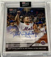 David Wright [Autograph] #810B Baseball Cards 2018 Topps Now Prices