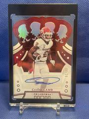 CeeDee Lamb [Signature Red] #6 Football Cards 2020 Panini Chronicles Draft Picks Crown Royale Prices