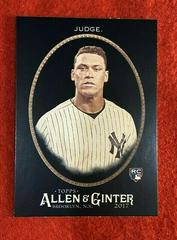Aaron Judge #172 Baseball Cards 2017 Topps Allen & Ginter X Prices