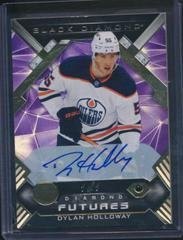 Dylan Holloway [Purple Relic Autograph] #BDF-DH Hockey Cards 2022 Upper Deck Black Diamond Futures Prices